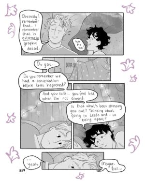 Alice Oseman Instagram - Introducing the cover of HEARTSTOPPER VOLUME 6, the final volume of Heartstopper 🍂💚

Drawing and designing this cover while knowing it’s the last one was toughhhhhh. There were many different avenues I explored, but a kiss always felt like the right choice. Now the set is complete. A COMPLETE SERIES! A SIX BOOK SERIES!

🍂 Everyone in school knows Nick and Charlie. Everyone knows they’re going to be together forever. But Charlie’s busy with his bid to become head boy. And while Nick is preparing to leave for uni, he’s starting to wonder who he’ll be... without Charlie. 🍂

It’s out from July 2nd!! Pre-orders are open now!!