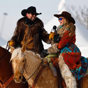Amber Marshall Instagram - 🐎 ⛷️Enjoyed the heck out of SkijorDue Calgary!!! 

It was great to hang out with some old friends and make some new ones. Come check out more fun today! 

📸 billiejphoto 
🎤 @filipemasetti 
🧥 @marshallscountrystore 

#Skijor #SkijorDue2026 #SkijorCanada #SkijorStyle #Calgary @SkijorCanada
