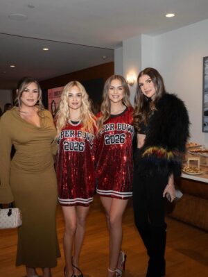 Ambyr Childers Instagram - Welcome to An Unlikely Affair X Super Bowl 2026. I had the time of my life ♥️👯‍♀️