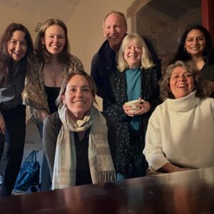 Amy Jo Johnson Instagram - A wonderful writers retreat with @rocabertiwriters meeting, learning, creating with some incredible people. Feeling inspired and happy. 😊