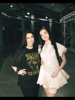 Amy Lee Instagram - Just some girls about to cause some trouble 😈 
 
@courtneylaplante @spiritboxmusic @impoppy @kflay @novatwinsmusic @evanescenceofficial
