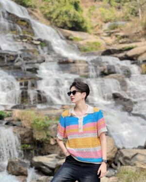 An Ji Instagram - พออยู่ทะเล ก็คิดถึงน้ำตก•🌳⛰️🦦 #แองจี้ #แองจี้อาริษา