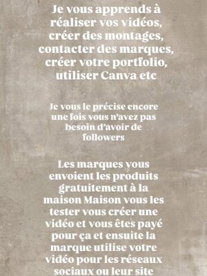 Anaïs Camizuli Instagram - ✨ Hello les filles ! ✨
Vous avez été nombreuses à me poser des questions sur ma formation, et aujourd’hui j’ai envie de vous expliquer en détail ce que j’ai mis en place pour vous aider à réellement avancer.

Cela fait longtemps que je vous en parle en story, mais jamais en post… alors c’est le moment !

• Ma formation UGC est accessible pour seulement 27 € et dure trois semaines. Pendant tout ce temps, je suis avec vous, pas à pas. Je ne vous laisse jamais seules — je vous accompagne, je vous motive et je vous pousse à aller au bout.

Je suis tellement fière de tout ce que j’ai accompli, mais encore plus fière de toutes celles qui ont suivi la formation et qui ont déjà obtenu leurs premiers résultats. Vous avez une force incroyable, et je veux que vous en preniez conscience. 🤍

📌 Le lien d’inscription est dans ma bio Instagram ou en story.
J’ai hâte qu’on commence ensemble, vraiment.

Pour toute question, vous pouvez m’écrire à : contact@anaiscamizuli.fr

Chaque jour, je suis présente pour vous guider, vous booster et vous conseiller avec sincérité. Merci à toutes celles qui me font confiance depuis le début. Si vous saviez comme je suis fière de vous… 🤍

⚠️ Les places partent vite : je limite volontairement à 300 participantes pour trois semaines afin de pouvoir vous accompagner correctement et que chacune en tire le maximum.

Je vous attends les filles. On va faire un vrai travail ensemble, et je vous promets que vous serez fières de ce que vous allez accomplir. 🤍

(Collaboration pour moi-même) 

Aujourd’hui, mon objectif est simple : vous aider à réussir, à obtenir des revenus supplémentaires grâce à vos créations, à reprendre confiance et à kiffer votre vie. Vous le méritez tellement.

Et rien ni personne ne me fera douter de ce que je construis depuis le début avec vous. ✨