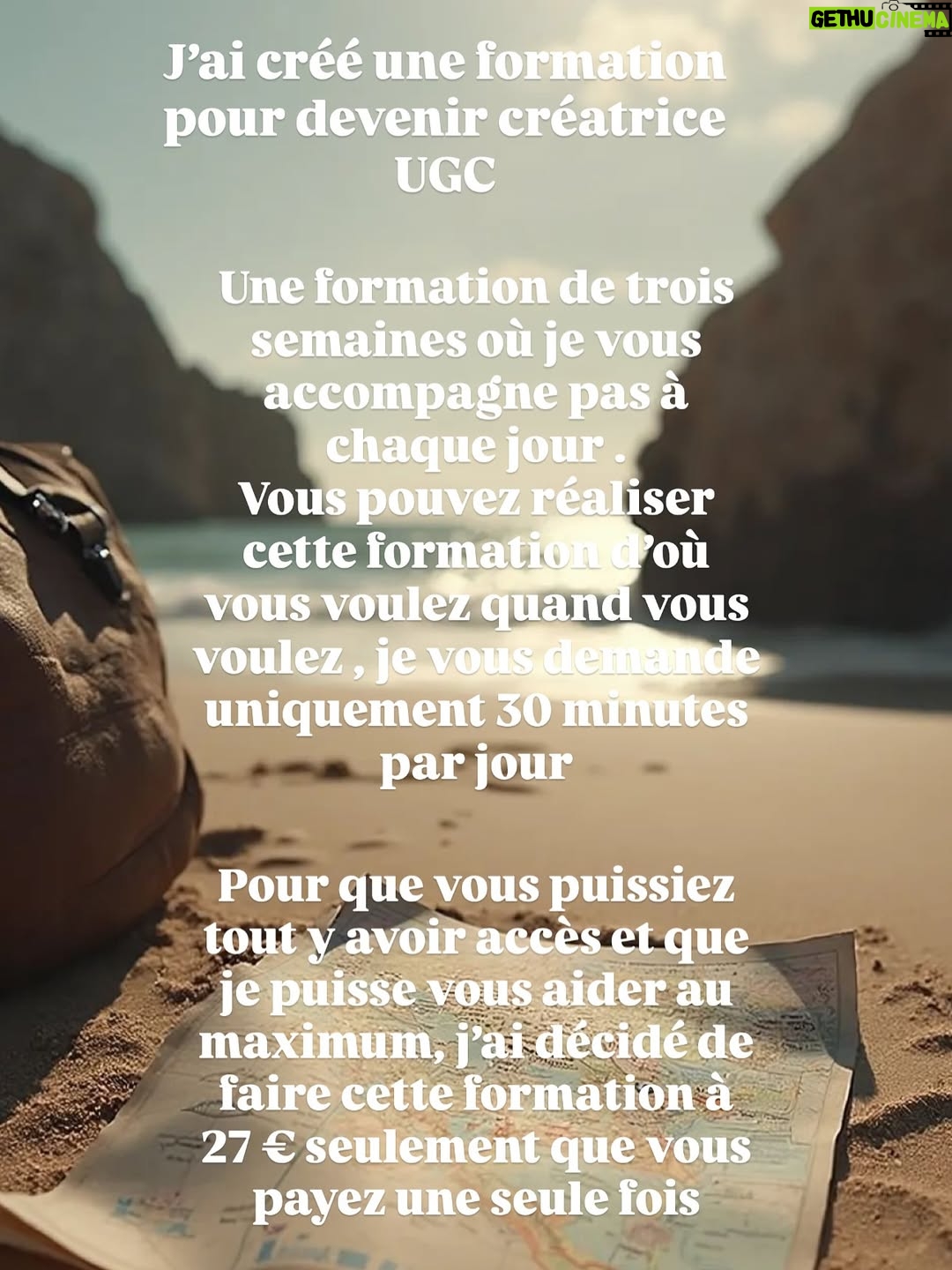 Anaïs Camizuli - 1.7K Likes - ✨ Hello les filles ! ✨
Vous avez été nombreuses à me poser des questions sur ma formation, et aujourd’hui j’ai envie de vous expliquer en détail ce que j’ai mis en place pour vous aider à réellement avancer.

Cela fait longtemps que je vous en parle en story, mais jamais en post… alors c’est le moment !

• Ma formation UGC est accessible pour seulement 27 € et dure trois semaines. Pendant tout ce temps, je suis avec vous, pas à pas. Je ne vous laisse jamais seules — je vous accompagne, je vous motive et je vous pousse à aller au bout.

Je suis tellement fière de tout ce que j’ai accompli, mais encore plus fière de toutes celles qui ont suivi la formation et qui ont déjà obtenu leurs premiers résultats. Vous avez une force incroyable, et je veux que vous en preniez conscience. 🤍

📌 Le lien d’inscription est dans ma bio Instagram ou en story.
J’ai hâte qu’on commence ensemble, vraiment.

Pour toute question, vous pouvez m’écrire à : contact@anaiscamizuli.fr

Chaque jour, je suis présente pour vous guider, vous booster et vous conseiller avec sincérité. Merci à toutes celles qui me font confiance depuis le début. Si vous saviez comme je suis fière de vous… 🤍

⚠️ Les places partent vite : je limite volontairement à 300 participantes pour trois semaines afin de pouvoir vous accompagner correctement et que chacune en tire le maximum.

Je vous attends les filles. On va faire un vrai travail ensemble, et je vous promets que vous serez fières de ce que vous allez accomplir. 🤍

(Collaboration pour moi-même) 

Aujourd’hui, mon objectif est simple : vous aider à réussir, à obtenir des revenus supplémentaires grâce à vos créations, à reprendre confiance et à kiffer votre vie. Vous le méritez tellement.

Et rien ni personne ne me fera douter de ce que je construis depuis le début avec vous. ✨