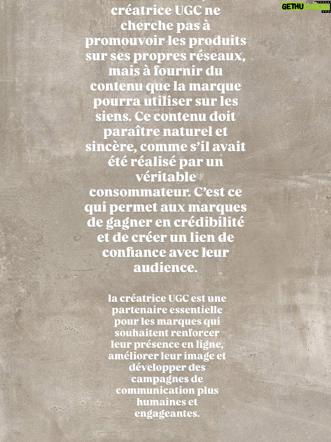 Anaïs Camizuli - 1.7K Likes - ✨ Hello les filles ! ✨
Vous avez été nombreuses à me poser des questions sur ma formation, et aujourd’hui j’ai envie de vous expliquer en détail ce que j’ai mis en place pour vous aider à réellement avancer.

Cela fait longtemps que je vous en parle en story, mais jamais en post… alors c’est le moment !

• Ma formation UGC est accessible pour seulement 27 € et dure trois semaines. Pendant tout ce temps, je suis avec vous, pas à pas. Je ne vous laisse jamais seules — je vous accompagne, je vous motive et je vous pousse à aller au bout.

Je suis tellement fière de tout ce que j’ai accompli, mais encore plus fière de toutes celles qui ont suivi la formation et qui ont déjà obtenu leurs premiers résultats. Vous avez une force incroyable, et je veux que vous en preniez conscience. 🤍

📌 Le lien d’inscription est dans ma bio Instagram ou en story.
J’ai hâte qu’on commence ensemble, vraiment.

Pour toute question, vous pouvez m’écrire à : contact@anaiscamizuli.fr

Chaque jour, je suis présente pour vous guider, vous booster et vous conseiller avec sincérité. Merci à toutes celles qui me font confiance depuis le début. Si vous saviez comme je suis fière de vous… 🤍

⚠️ Les places partent vite : je limite volontairement à 300 participantes pour trois semaines afin de pouvoir vous accompagner correctement et que chacune en tire le maximum.

Je vous attends les filles. On va faire un vrai travail ensemble, et je vous promets que vous serez fières de ce que vous allez accomplir. 🤍

(Collaboration pour moi-même) 

Aujourd’hui, mon objectif est simple : vous aider à réussir, à obtenir des revenus supplémentaires grâce à vos créations, à reprendre confiance et à kiffer votre vie. Vous le méritez tellement.

Et rien ni personne ne me fera douter de ce que je construis depuis le début avec vous. ✨