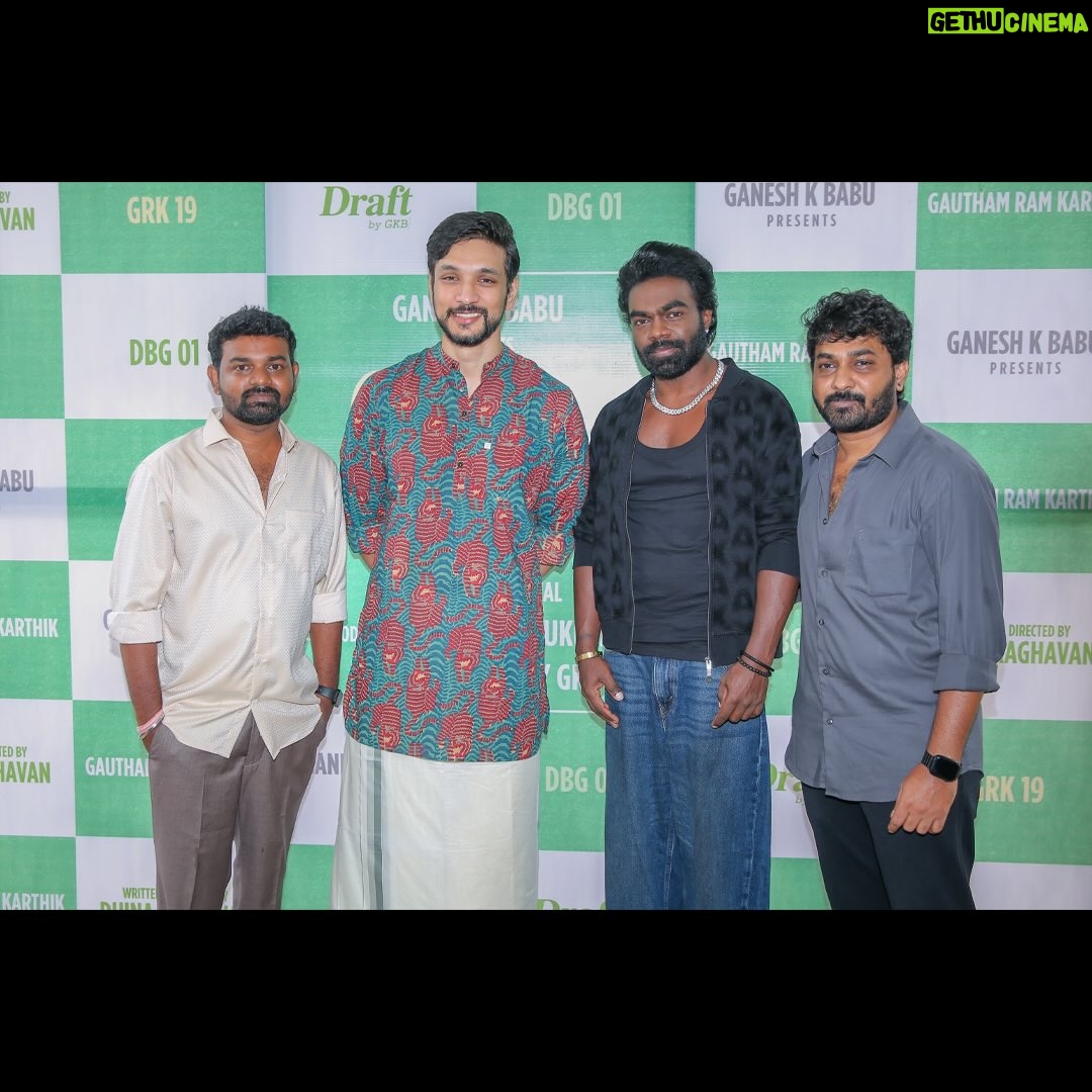 Anchana Nethrun - 15.7K Likes - @gauthamramkarthik ‘s 19th project directed by @dhinaraghavan.m begins! Music composed by our beloved @samcsmusic 
Stepped in as producer @draftbygkb 
Grand pooja kick-starts the journey. #GRK19

@selvaraghavan 
@sanjaysiskin @iam.anchana
@robbie.actor @peethambaramvasudevan @venkateshfilmdirector @actormaran @pratheep_kaliraja
@ramalingamtha @editor_deepak_official @yughabharathi @sowmya__bharathi @abisheksrinivas @gayathribalasubramanian21
@indumathy_manikandan 
@adithyakathir_official @bakkiyamshankar @prorekhaa  @ctcupdates