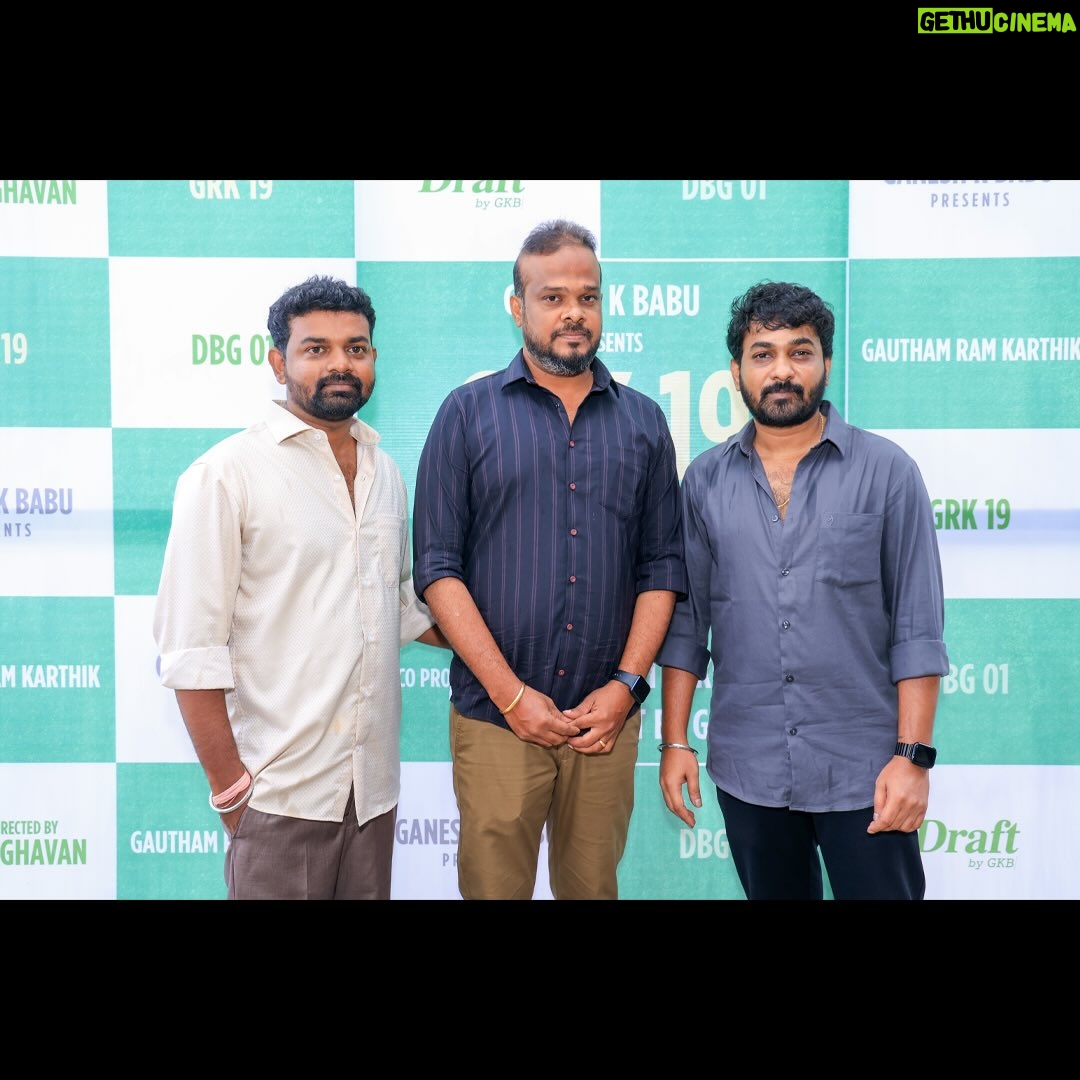 Anchana Nethrun - 15.7K Likes - @gauthamramkarthik ‘s 19th project directed by @dhinaraghavan.m begins! Music composed by our beloved @samcsmusic 
Stepped in as producer @draftbygkb 
Grand pooja kick-starts the journey. #GRK19

@selvaraghavan 
@sanjaysiskin @iam.anchana
@robbie.actor @peethambaramvasudevan @venkateshfilmdirector @actormaran @pratheep_kaliraja
@ramalingamtha @editor_deepak_official @yughabharathi @sowmya__bharathi @abisheksrinivas @gayathribalasubramanian21
@indumathy_manikandan 
@adithyakathir_official @bakkiyamshankar @prorekhaa  @ctcupdates