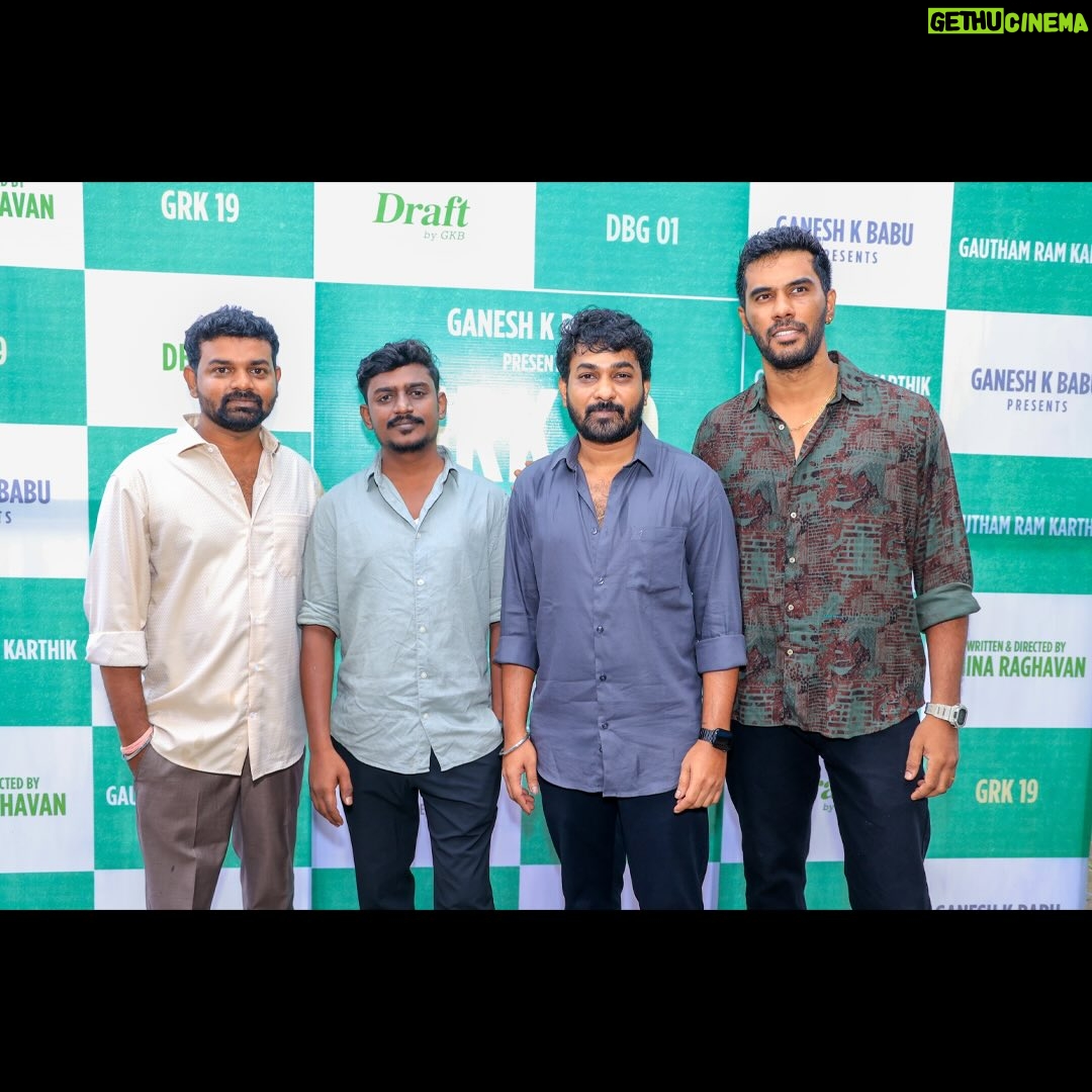 Anchana Nethrun - 15.7K Likes - @gauthamramkarthik ‘s 19th project directed by @dhinaraghavan.m begins! Music composed by our beloved @samcsmusic 
Stepped in as producer @draftbygkb 
Grand pooja kick-starts the journey. #GRK19

@selvaraghavan 
@sanjaysiskin @iam.anchana
@robbie.actor @peethambaramvasudevan @venkateshfilmdirector @actormaran @pratheep_kaliraja
@ramalingamtha @editor_deepak_official @yughabharathi @sowmya__bharathi @abisheksrinivas @gayathribalasubramanian21
@indumathy_manikandan 
@adithyakathir_official @bakkiyamshankar @prorekhaa  @ctcupdates