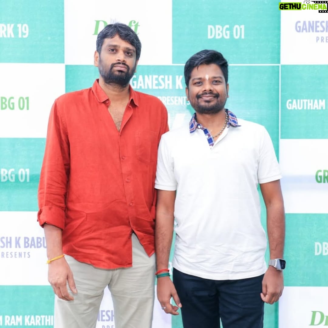 Anchana Nethrun - 15.7K Likes - @gauthamramkarthik ‘s 19th project directed by @dhinaraghavan.m begins! Music composed by our beloved @samcsmusic 
Stepped in as producer @draftbygkb 
Grand pooja kick-starts the journey. #GRK19

@selvaraghavan 
@sanjaysiskin @iam.anchana
@robbie.actor @peethambaramvasudevan @venkateshfilmdirector @actormaran @pratheep_kaliraja
@ramalingamtha @editor_deepak_official @yughabharathi @sowmya__bharathi @abisheksrinivas @gayathribalasubramanian21
@indumathy_manikandan 
@adithyakathir_official @bakkiyamshankar @prorekhaa  @ctcupdates