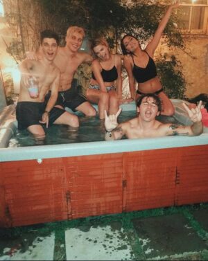 Andrea Russett Instagram - somebody say 2016….? 🫦 (sorry for the blondrea jump scare)