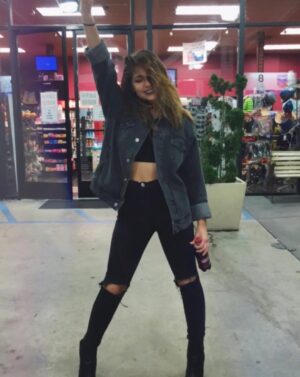 Andrea Russett Instagram - somebody say 2016….? 🫦 (sorry for the blondrea jump scare)
