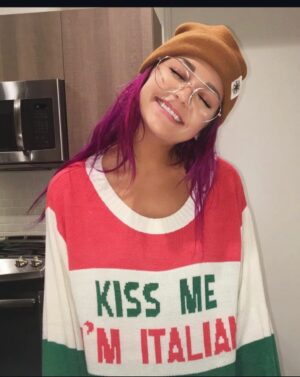 Andrea Russett Instagram - somebody say 2016….? 🫦 (sorry for the blondrea jump scare)