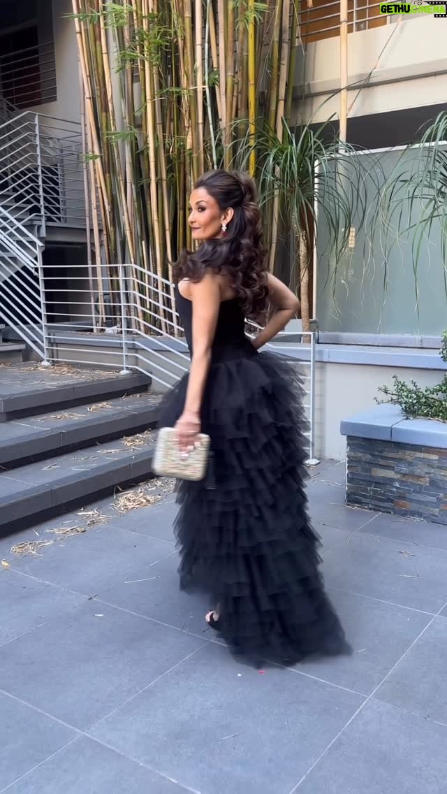 Anjali Bhimani - 2.6K Likes - Thanks again to @unforgettableawards for giving me a chance to rock a goth Barbie meets can-can look on the carpet, make a new friend when @tubbynugget bounced on in, and then spend the night being inspired by the likes of @chloezhao @fayedunaway @atsukocomedy and so many more. Always a beautiful night every year, celebrating both Asian excellence and the unyielding drive to keep doing even better. 

Glam: @michelle.borbolla 
Styling: @melvinstyles 
Dress: @loversfriendsla 

#unfo #unfogala #unforgettable