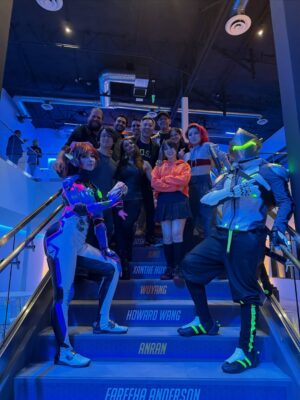 Anjali Bhimani Instagram - The world could always use more heroes…and here they are! Had such a blast celebrating the new season of @playoverwatch with some of the OG and some of our new fam! So proud to be a part of this game that encourages us all to see how we want the world to be and fight through even when times are dark. Here’s to the incredible devs who have worked tirelessly to make the game better and better as the years go on and innovate to keep our players engaged, entertained, and inspired.