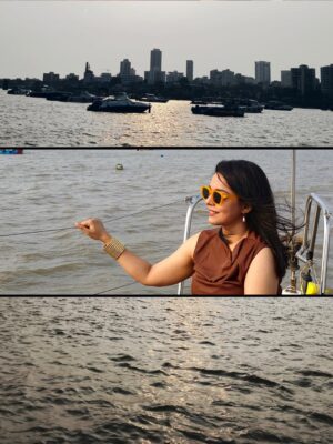 Ankita Shrivastav Instagram - Open sea, Mumbai skyline, hair doing whatever it wants…some moments just have the nerve to be perfect! ❤️Shot on vivo X300

@vivo_india

#vivo #vivox300series #zeissimagegofurther #gointothewild