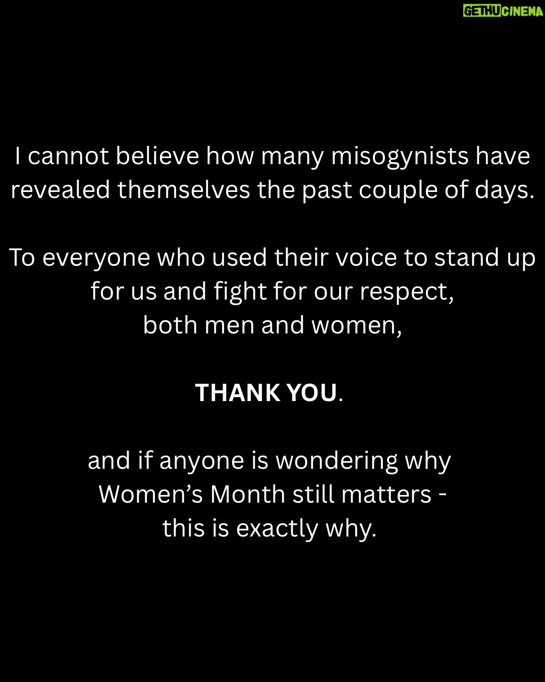 Anne Curtis - 2 Million Likes - Women’s Month isn’t just a celebration… it’s a reminder of how far we still have to go.