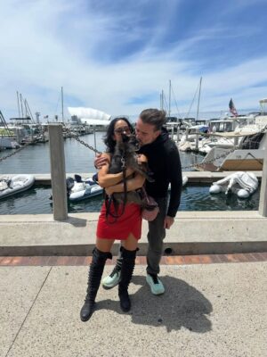 April Jeanette Mendez Instagram - Thank you all who donated to animal rescue org @pawschicago in Larry’s memory.

Over a decade ago our Larry Talbot was surrendered there for doing the most. Multiple fosters gave up on him, one stating on record “I cannot allow this chaos in my home any longer”. A professional trainer called him “a lost cause”. He survived abuse and abandonment and was just misunderstood. We knew he was perfect for us. He snuggled on his terms, like a prickly cat. He stole entire pizzas and donuts off countertops and swallowed them whole like a snake. One time a little abuela saw him on the street, clutched her chest, and yelled “El Chupacabra!” He helped get me out of the deepest depressive cycles and was the center of my happiest days. He went from discarded underdog to having his face plastered across billboards, the United Center, ASPCA campaigns, Rolling Stone, and had more action figures, merchandise, and fan art than most pro athletes. In his golden years, he grew the long beard of a wise wizard and became velcro, permanently attached to my lap. It was the greatest honor to become his emotional support after he spent so long being mine. I just know he’s now with my other furry angels Mugsy and Nacho, causing absolute f-ing mayhem. 

I am not okay, half my heart is gone. I get really quiet and private during the hard stuff but I wanted to come on here and say, if you need a best friend who will make every day brighter, who will save your life right back, please adopt don’t shop. Rescue dogs are a special kind of magic.