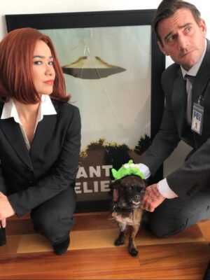 April Jeanette Mendez Instagram - Thank you all who donated to animal rescue org @pawschicago in Larry’s memory.

Over a decade ago our Larry Talbot was surrendered there for doing the most. Multiple fosters gave up on him, one stating on record “I cannot allow this chaos in my home any longer”. A professional trainer called him “a lost cause”. He survived abuse and abandonment and was just misunderstood. We knew he was perfect for us. He snuggled on his terms, like a prickly cat. He stole entire pizzas and donuts off countertops and swallowed them whole like a snake. One time a little abuela saw him on the street, clutched her chest, and yelled “El Chupacabra!” He helped get me out of the deepest depressive cycles and was the center of my happiest days. He went from discarded underdog to having his face plastered across billboards, the United Center, ASPCA campaigns, Rolling Stone, and had more action figures, merchandise, and fan art than most pro athletes. In his golden years, he grew the long beard of a wise wizard and became velcro, permanently attached to my lap. It was the greatest honor to become his emotional support after he spent so long being mine. I just know he’s now with my other furry angels Mugsy and Nacho, causing absolute f-ing mayhem. 

I am not okay, half my heart is gone. I get really quiet and private during the hard stuff but I wanted to come on here and say, if you need a best friend who will make every day brighter, who will save your life right back, please adopt don’t shop. Rescue dogs are a special kind of magic.