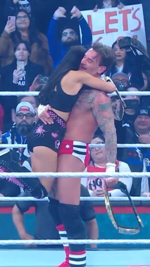 April Jeanette Mendez Instagram - THE power couple 🥰🫶 #WWEChamber