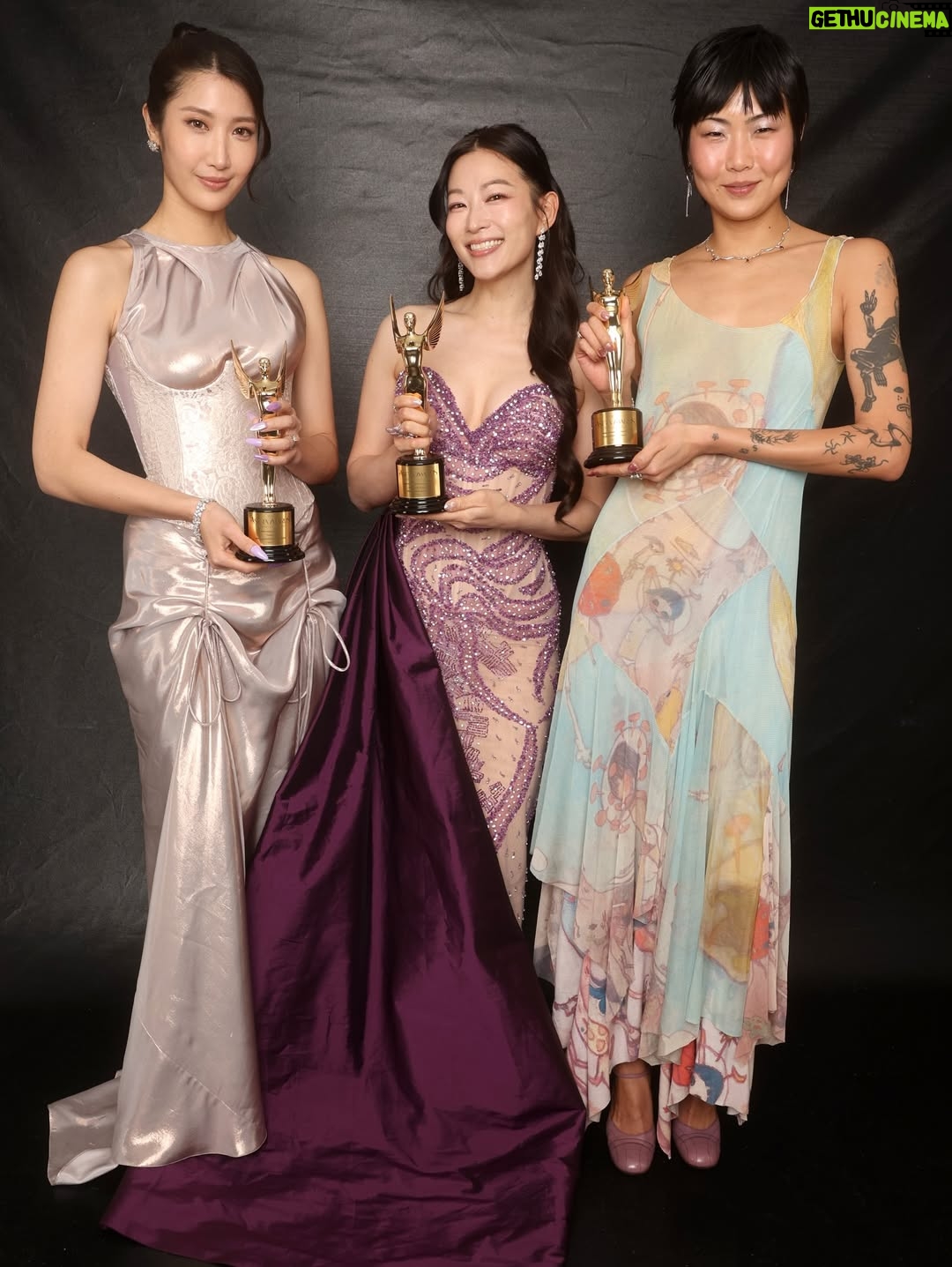 Arden Cho - 182.7K Likes - What a night!! Thank you so much @hollywoodcreativealliance for The Best Voiceover Award for Rumi 💜 KPDH also won Best Animation and Best Song! 3 for 3! So much love all night and felt like a Queen in this special custom gown @waltercollection created for me (inspired by Rumi) SO many people mentioned the beading was like Rumi’s patterns… thank you Walter, you’re the best! So good to see Dylan and thank you @lisa_hiser for capturing that cute moment haha 🤣 no tea 🍵 just catching up!! Congrats to both of us! What a journey it’s been for us all. Swipe to the end for a bunch more snaps and of course a puppy. Don’t miss the puppy!!!
