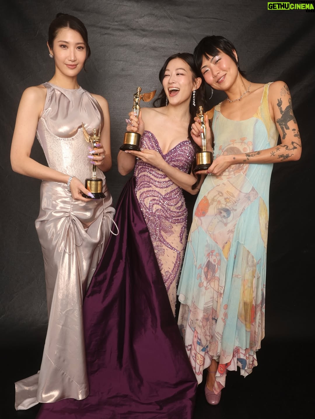 Arden Cho - 182.7K Likes - What a night!! Thank you so much @hollywoodcreativealliance for The Best Voiceover Award for Rumi 💜 KPDH also won Best Animation and Best Song! 3 for 3! So much love all night and felt like a Queen in this special custom gown @waltercollection created for me (inspired by Rumi) SO many people mentioned the beading was like Rumi’s patterns… thank you Walter, you’re the best! So good to see Dylan and thank you @lisa_hiser for capturing that cute moment haha 🤣 no tea 🍵 just catching up!! Congrats to both of us! What a journey it’s been for us all. Swipe to the end for a bunch more snaps and of course a puppy. Don’t miss the puppy!!!
