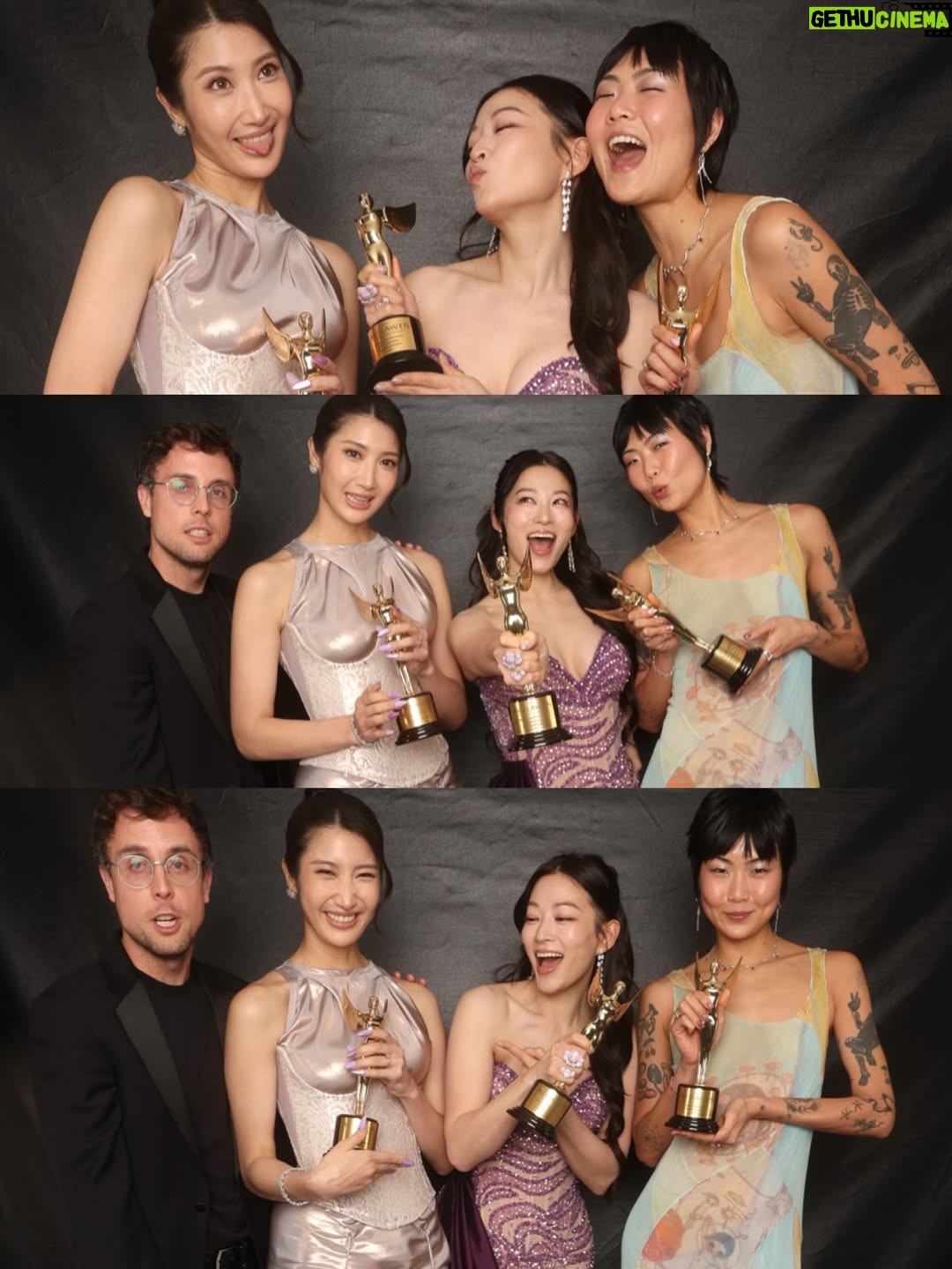 Arden Cho - 182.7K Likes - What a night!! Thank you so much @hollywoodcreativealliance for The Best Voiceover Award for Rumi 💜 KPDH also won Best Animation and Best Song! 3 for 3! So much love all night and felt like a Queen in this special custom gown @waltercollection created for me (inspired by Rumi) SO many people mentioned the beading was like Rumi’s patterns… thank you Walter, you’re the best! So good to see Dylan and thank you @lisa_hiser for capturing that cute moment haha 🤣 no tea 🍵 just catching up!! Congrats to both of us! What a journey it’s been for us all. Swipe to the end for a bunch more snaps and of course a puppy. Don’t miss the puppy!!!