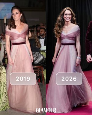 Arianna Huffington Instagram - I will repeat: I love repeats! 

And love women in the spotlight who repeat on big occasions, like Kate Middleton who wore this dress in 2019 and again at the 2026 BAFTAs (and slide to the end to see an amazing outfit she’s worn at least four times!). 

When you own something you love, wear it again and again. It saves time, money, and mindshare and is good for the environment!