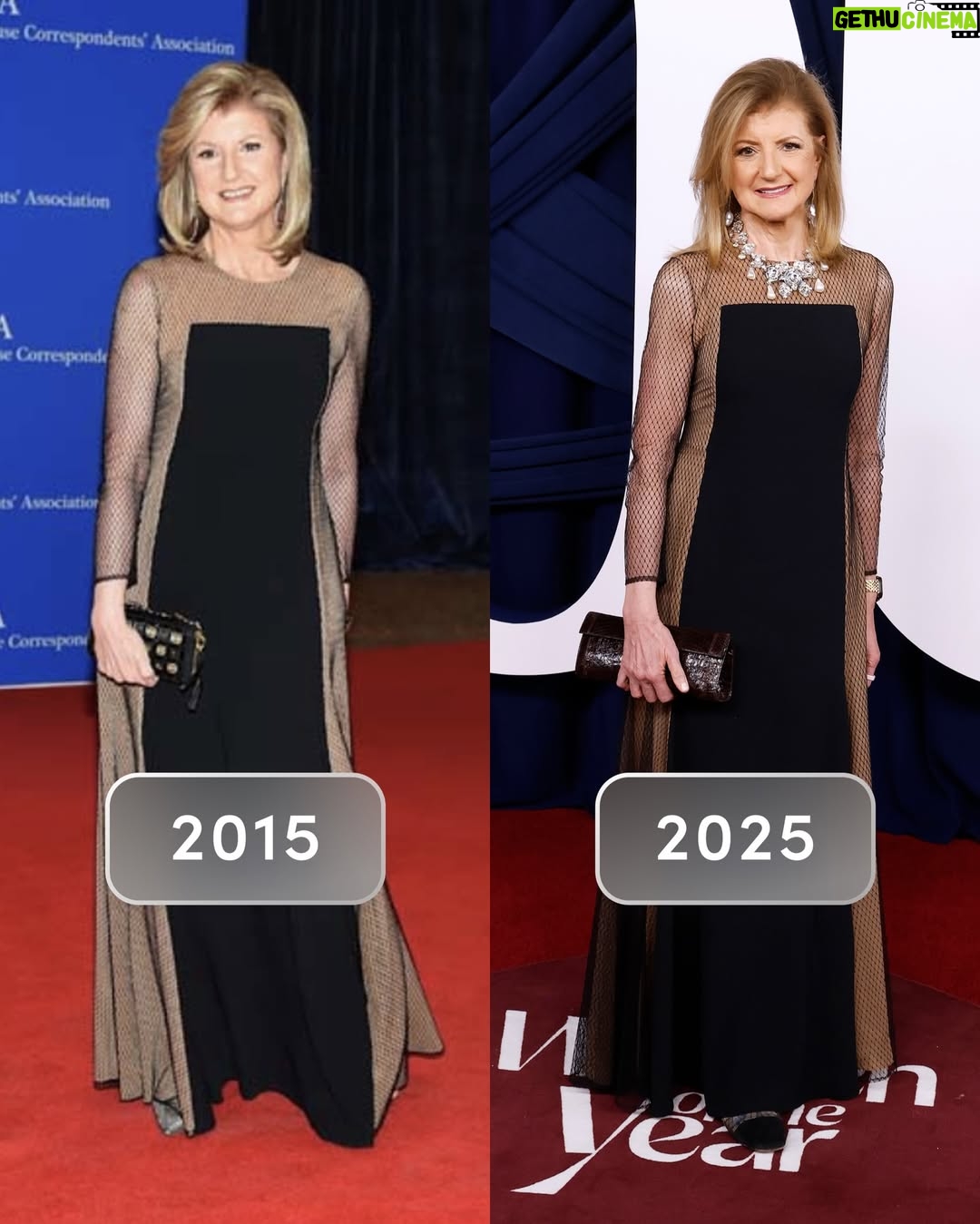 Arianna Huffington - 3.4K Likes - I will repeat: I love repeats! 

And love women in the spotlight who repeat on big occasions, like Kate Middleton who wore this dress in 2019 and again at the 2026 BAFTAs (and slide to the end to see an amazing outfit she’s worn at least four times!). 

When you own something you love, wear it again and again. It saves time, money, and mindshare and is good for the environment!