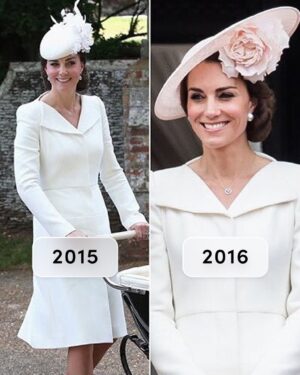 Arianna Huffington Instagram - I will repeat: I love repeats! 

And love women in the spotlight who repeat on big occasions, like Kate Middleton who wore this dress in 2019 and again at the 2026 BAFTAs (and slide to the end to see an amazing outfit she’s worn at least four times!). 

When you own something you love, wear it again and again. It saves time, money, and mindshare and is good for the environment!