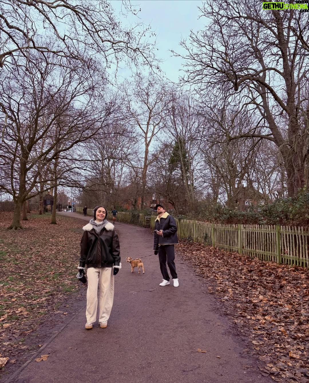 Ashley Park - 692.3K Likes - auntie ash reporting for duty 🫡🥰🇬🇧 
quality cuddles and fish pies @lilyjcollins @charliemcdowell