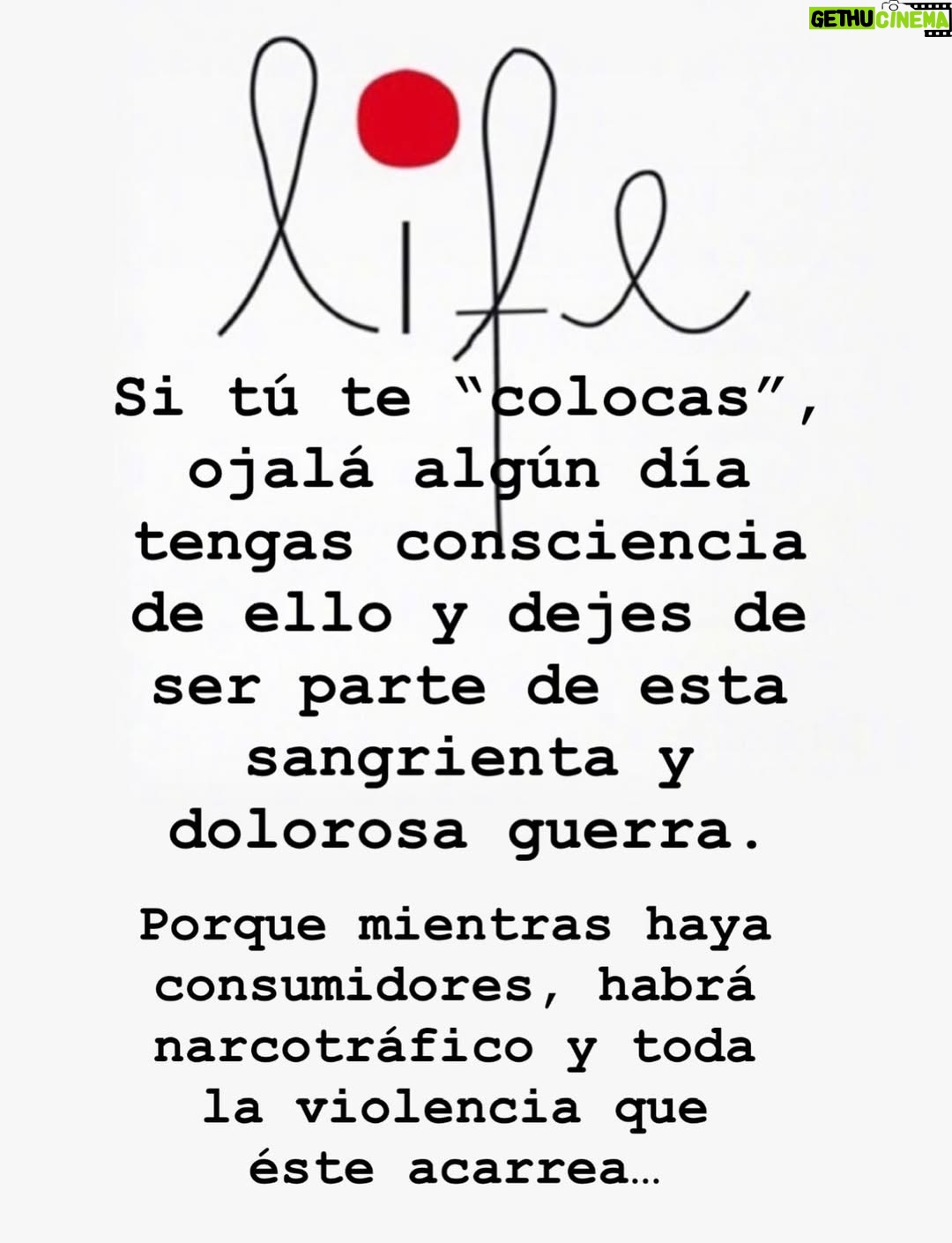 Atala Sarmiento - 7.1K Likes - Si te drogas eres parte de la cadena de violencia…aunque te incomode leerlo 🤷🏼‍♀️