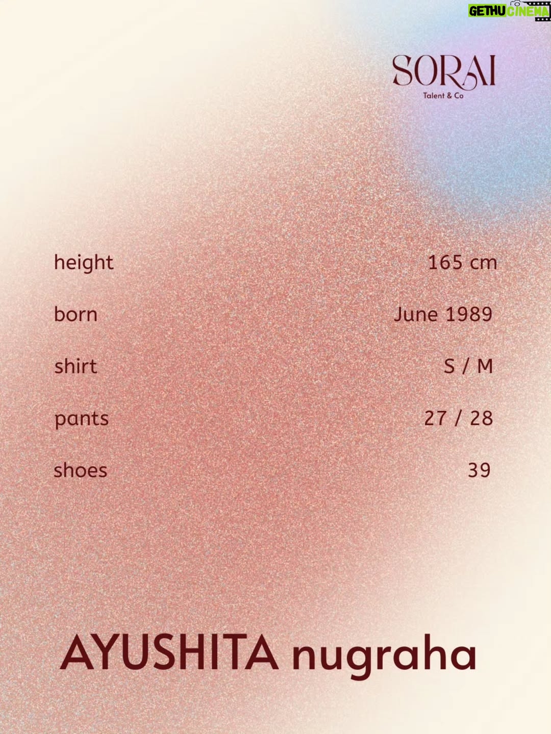 Ayushita - 1.3K Likes - 2026 adalah ruang baru untuk bertumbuh.

Cerita terus berjalan, langkah terus bertambah.

Setiap fase membawa makna yang lebih dalam.

Bukan tentang memulai dari awal, tapi tentang melanjutkan dengan keyakinan.

Bersama SORAI.

MUA | @denariandary
Hair Do | @tisna_hairdo 
Stylist | @rikkisi 
Photographer | @ronibachroni_real