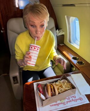 Barbara Corcoran Instagram - When in LA… we do it animal style! 🍟