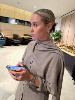 Becca Tobin Instagram - A couple days back in LA = instant soul reset. ✨

And honestly, @tonygonzalez88 and @octobergonz are the only people on earth who can send a “themed outfit required” invite and get an enthusiastic yes from me and @z.mart 🪩 

Happy Birthday, Tony. You’re truly one in a billion and we love you so much.