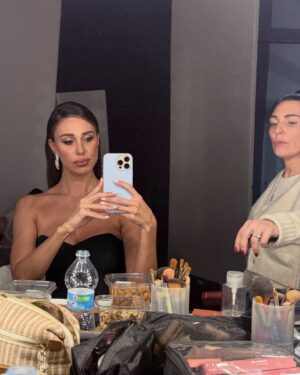 Belén Rodríguez Instagram - È stato divertentissimo!!!!! 🔥🔥🔥 

Dress custom made @rowenroseofficial 
Shoes @alevimilano 
Jewels @crivelliofficial

Photo @ignazio_sguera 
Styling @nicolecosti 
Glam @cristinaisacmua 
Hair @lollomilanosonoio