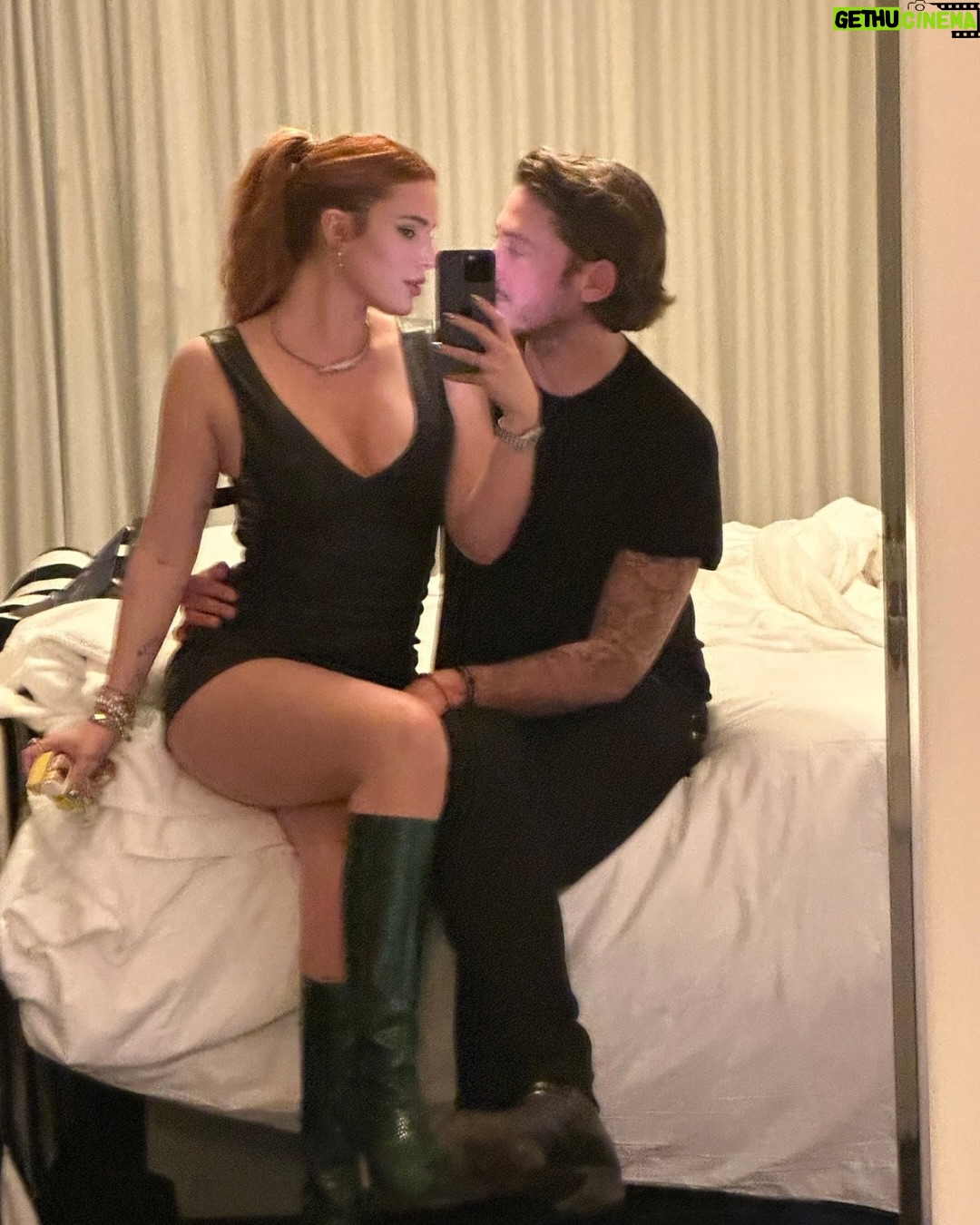 Bella Thorne - 385K Likes - My forever valentine & partner for life ❤️ to many, many more, love you forever 🥂