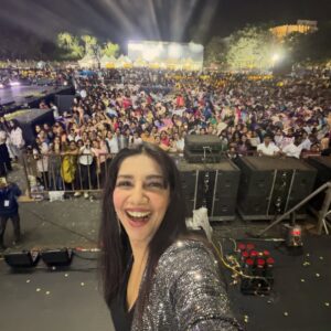 Bhavana Instagram - 25,000 students, rock concert vibes and an incredible evening 🔥🔥
Ufffff! 

A 24 hour break from the T20 World Cup madness to party with the students of @vceterode and @vetiascoed 🔥❤️

You guys were LIT!!! Thank you for allll the love ! 

This is why having the best of both worlds ( even if you almost lose your mind working) is FUN! 

Let’s meet soon❤️ back to my cricket notes now :) 
.
.
Where would you rather be?