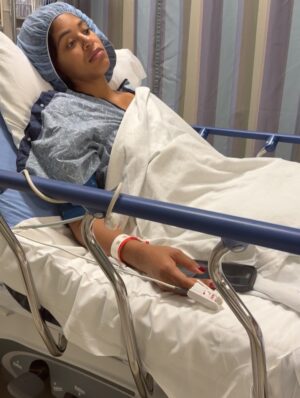 Bianca Crawford Instagram - 10 months post injury, 8 months of rehab, 5 Dr’s Later…
And we are FINALLY here.
Now I can finally start to put this behind me.
Thank you so much @dr.karandesai for hearing me and fixing me!

Fingers and JOINTS are complicated, frustrating, confusing, essential… if you don’t get it… consider yourself lucky and I hope you never have to find out. 
Maybe one day I’ll go into detail but it’s a lot.

Thank you to those who have sent so much love my way and continue to.
💋

*Graphic photo from surgery… I was going to post the video but it was a little more graphic than the photo and I didn’t want to freak out some people too badly lol*