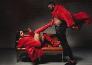Bianca Crawford Instagram - Sorry for the (weight)… lol wait. I been feeding him good so I thought I would feed yall too.
Happy Valentine’s Day
-The Crawfords

Makeup: @karengiselleperez 
📸: @fetch_media
Hair: @herhandstyles
