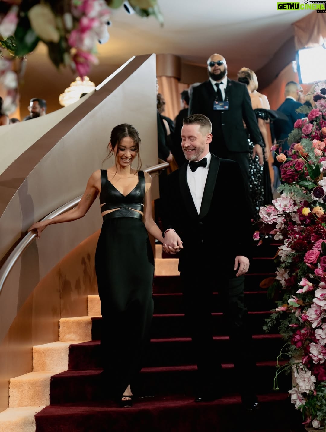 Brenda Song - 1.7 Million Likes - Got sandwiched on the red carpet between Ana de Armas and Leo- surprised anyone even took our picture.

Thank you @goldenglobes for having us and for letting Brenda almost get close enough to live out her Titanic dreams.