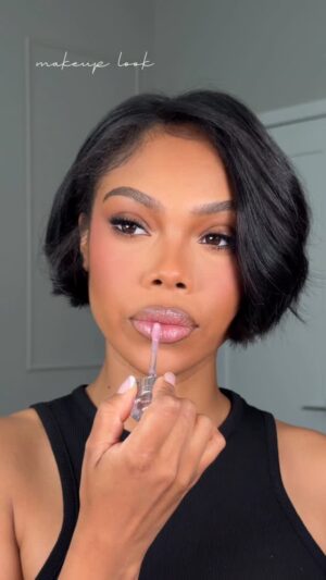 Brianna Giscombe Instagram - You go girl 🙂‍↕️
@morphebrushes color corrector 
@makeupbymario foundation in 17N 
@narsissist concealer in Syracuse 
@danessamyricksbeauty yummy brush 
@beautyblender sponge 
@hudabeauty blush in strawberry 
@hauslabs bronzer in acacia ember 
@nyxcosmetics fine brow pencil 
@youlucklash lash clusters 
@lorealparis infallible setting spray 
@morphebrushes nude lipliner 
@aboutfacebeauty shimmer gloss in light look 
.
.
#makeuplooks #lipcombos #blackgirlmakeup