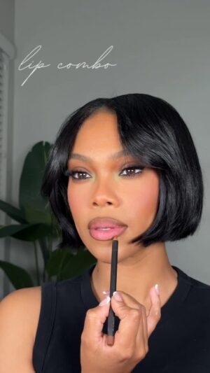 Brianna Giscombe Instagram - Simple brown and pink lip combo 💋 
@maccosmetics cork lipliner
@makeupbymario lip in nude glow 
@anastasiabeverlyhills lipgloss in guava