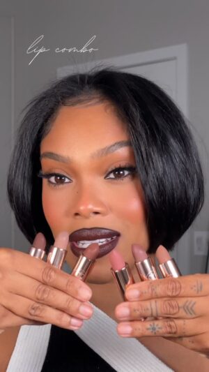 Brianna Giscombe Instagram - #notsponsored You know I love new lip combos 😱😱😱 @anastasiabeverlyhills has launched 6 new matte lipsticks and 4 new lip liners for the Fall. 
Lipstick combos : 
Berry Mocha Lipstick   Amethyst lip liner(new liner) 
Soft haze lipstick   cinnamon lip liner (new liner )
Spiced lipstick   malt lip liner 
Poney lipstick   Raisin lip liner 
Mauve cloud lipstick   midnight rouge lip liner (new liner ) 
Hazelnut lip liner   cool brown lip liner
