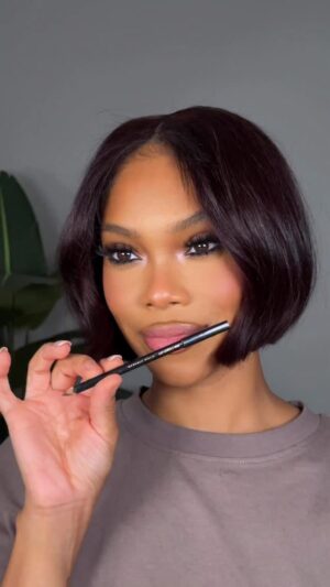 Brianna Giscombe Instagram - Today’s lip 💋 - full makeup look will be up shortly 💕 
@anastasiabeverlyhills malt lipliner 
@irisandromeo weekend skin moisture balm in suede 
@irisandromeo weekend skin moisture balm in cameo