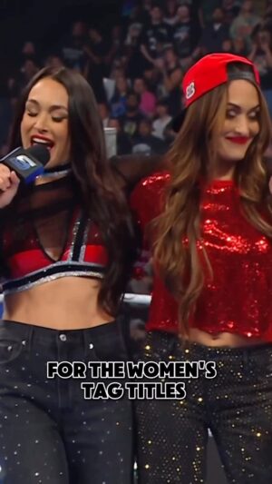 Brie Garcia Instagram - The Bellas want next!! @nikkigarcia & @brie will be keeping a close eye on their competition 🏆🏆 #SmackDown