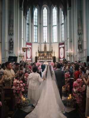 Brisia Jodie Instagram - What God has joined together, let no one separate🤍
Holy Matrimony Day.

Captured by @imagenic

Make up Bride by @loritayoung_mua 
Hair do Bride by @byligitahuang
Attire bride by @dianamputri 
Robe bride by @etiquette_white 
Suite groom by @sasdesgin 
Staylist by @elcofrebliaman
Crown by @leciel.desgin 
Jewellery by @diamondnco.id 
Shoes by @langkahbylinalee 
Wedding Car by @prestigemotorcars 
Digital Invitation by @viding.co
Souvenir by @trikarta 
Nasi Box by @Nusaloca 
Cookies by @virgincakenbakery 
Bolu Malang by @singosaribolumalang 

Thanks to :
Romo @liong_harry
Church @katedraljakarta
@agus.ari70189
@lulubudiman_ 
@secangkirkopi2007