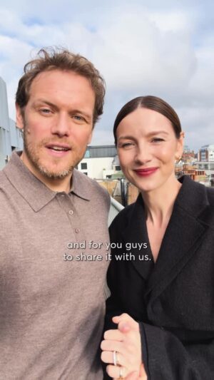 Caitríona Balfe Instagram - Hey @samheughan and @caitrionabalfe, did you hear that? It was the sound of an entire fandom’s heart bursting. #OutlanderForever
