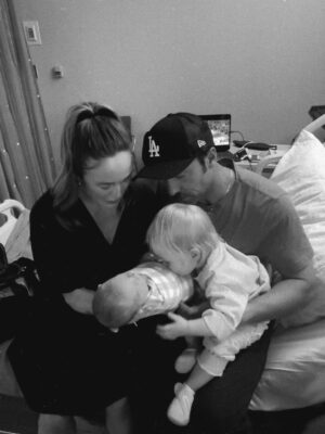 Caity Lotz Instagram - Forever changed ❤️ our little boy is here. It’s true what they say about your heart expanding.-Love doesn’t get reallocated it just grows and grows. My heart is bigger and stronger than I ever imaged. This is our family 🥹