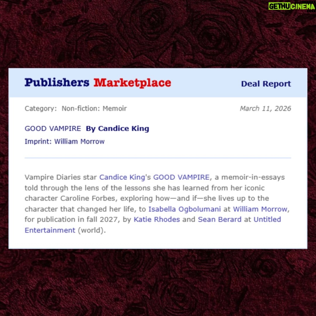 Candice King - 557.9K Likes - TVD fans and friends of Caroline Forbes… swipe for some fun news 👀 🩸 #goodvampire