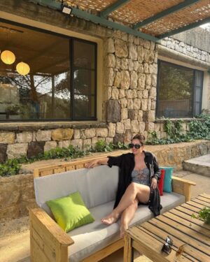 Carine Rizcallah Instagram - Escaped the chaos of the city ! A peaceful weekend @bluejayvalley ❤️ my FAVORITE vacation spot !